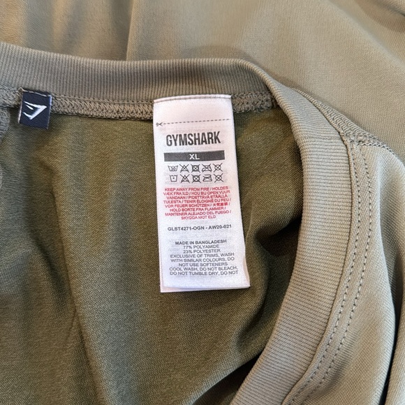 Gymshark Athletic Tee in army green - Picture 5 of 5